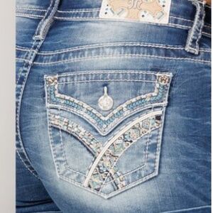 NWT Miss Me Shorts with embellished pockets